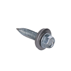 Samozávrtná skrutka bimetalová, 6x25mm, s podložkou s priemerom 16mm, pre plechy do 2mm