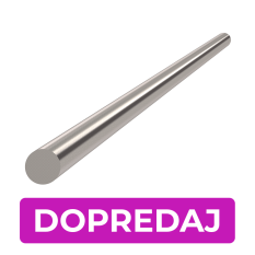 DOPRODEJ tyč ø 8 x 1000 mm, kartáčovaná nerez AISI 304