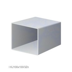 Uzavřený profil 100x100x3mm, zinkovaný DX51D+Z100, hladký L=3000mm, cena za kus