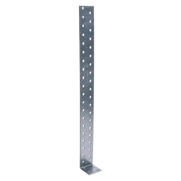 úhelník kotevní 400x40x40mm, 2,0mm, pozink, díry průměr 5mm-44ks