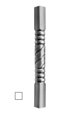 Tyč - trubková H = 1200 mm se čtvercovou základnou 60 x 60 mm, stěna 1,5 mm