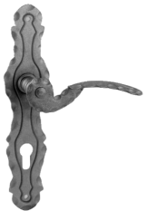 Klika + štítek 260 x 57 x 3 mm, rozteč 90 mm, bez povrchové úpravy