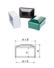 Vonkajšia krytka 60x80mm plastová PE