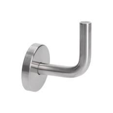 Držiak madla na stenu navárací s krytkou, brúsená nerez K320 /AISI304