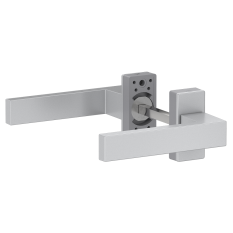 Hliníková sada klika/klika, stříbrná barva