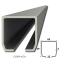 C profil 69 x 69 x 4 mm, pozinkovaný - Délka: 5m