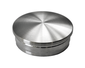 Ukončení na trubku ø 42,4 mm, broušená nerez K320 / AISI316