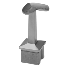 Držák madla pevný - rohový, na madlo trubku 42,4mm, broušená nerez K320 /AISI304