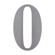 Číslo domovní 0, (156x1.5mm), s 3M páskou, broušená nerez K320/AISI 304