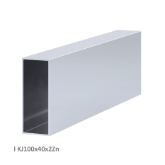 Uzavretý profil 100x40x2mm -žiarovo zinkovaný,hladký L=3000mm, cena za kus