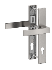 Hliníková sada se štítem klika/klika, broušený elox