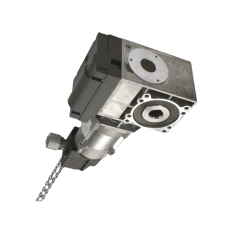 TOTMAN motor pro průmyslovou sekční vrata do 30m2, 1x NDCM0199 (400V, 100Nm), 5m řetěz, ,1x CEE, elektrické koncové dorazy průměr otvoru pro hřídel je 25mm