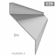 Z-profil-lamela L-3000mm, 23x75x30x1,5mm s vyztuženou hranou 10mm, zinkovaný plech, použití pro plotovou výplň v kombinaci s KU60Zn a profilem 60mm, cena za 3m kus