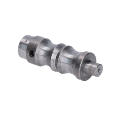 Čep kliky (polotovar pro výrobu kliky) se zajišťovacím šroubem M6, s otvorem pro čtyřhran kliky 8x8 mm, bez povrchové úpravy. Průměr osazení na štítek 18,5 mm