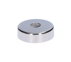 Kryt ø 45 mm na trubku ø 12 mm, leštěná nerez AISI 304