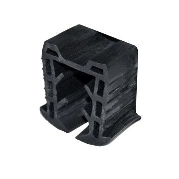 Gumové těsnění pro nerezové a hliníkové madlo s drážkou 24x24 mm, pro sklo 12-12,76 mm (cena za 1 bm)