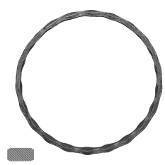 Kruh ø100 mm, 12 x 6 mm, zdobený