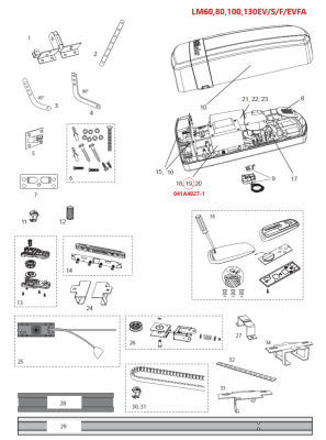 041A4027-1 transformátor pro LM100EV/S/F, 130EV/S/F
