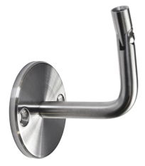 Držák madla s kloubem na stěnu, broušená nerez K320 / AISI304