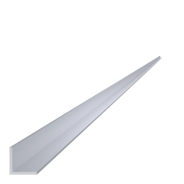 Hliníkový L profil 15x15x1,5 mm, délka 6000 mm, materiál EN AW-6060 T66, přírodní hliník bez povrchové úpravy, cena za KUS