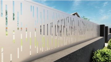 Designová výplň, laserem vypálený vzor 8311, AL plech rozměr 1000x2000x3,0 mm, bez povrchové úpravy, perforace 15%