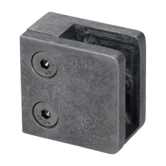 ZAMAK svorka skla plochá (45x45x27 mm) materiál: slitina AL/ ZN, bez povrchové úpravy (možnost lakování)