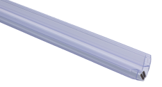 Plastová magnetická těsnění, sklo 10 mm, 90°, L = 2200 mm