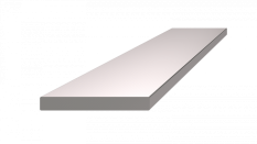 Nerezová tyč plochá 40x5mm, cena za 1ks(3m) broušená nerez K320 /AISI304