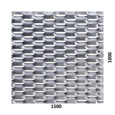 Tahokov Al, kosočtvercové oko, můstek: 8mm, 1500x1000x2mm