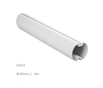 Rameno hliníkové bílé, L-5 m, ø 60 mm pro závoru ALT424