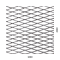 Tahokov Fe kosočtvercová oka: 42x14mm, (1000x2000x1,5mm)