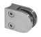 Svorka skla na trubku ø 42.4mm (50x40x26mm) pro sklo 6-10.76mm, broušená nerez K320 /AISI304/, balení neobsahuje gumičky na sklo