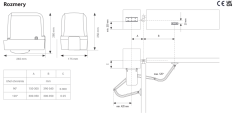 LiftMaster sada pro dvoukřídlou bránu do 2.5m/křídlo