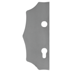 Štít 230x93x3mm s otvory, rozteč 90mm, otvor na kliku ø19,5 mm, hladký, oboustranný (levý i pravý), pro zámek ZM90/80
