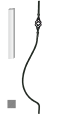 Tyč 12 x 12 mm, 900 x 160 mm