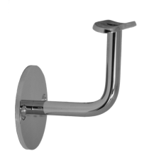 Držák madla na stěnu na trubku ø 42.4mm, leštěná nerez / AISI304