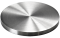Ukončení-krytka (ø 100mm / H: 6mm), broušená nerez K320 / AISI304