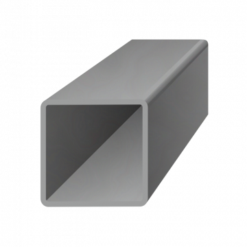 Uzavretý profil 40x40x2,5mm, čierny S235, hladký L=1000mm, cena za 1ks(1m) - Délka: 1m