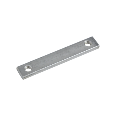 Kotevní destička (plochá) 70x15x5 mm, 2 x díra M8, rozteč děr: 70 mm, broušená nerez K320 / AISI304