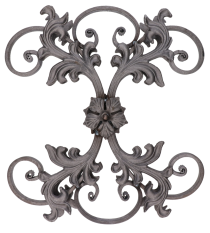 Kovářský ornament H 450 x L 405, 16x8 mm