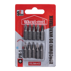 10 dílny blister bitů PH1, délka 25mm