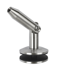 Kotvení (sklo/táhlo) na skleněný přístřešek (pro sklo 8.00 - 12.76mm, závit M10), broušená nerez K320 /AISI304