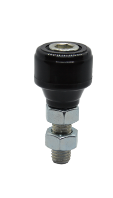 Polyamidový vodící váleček D-32.5mm, H-39mm, M12 pro horní vedení posuvných bran