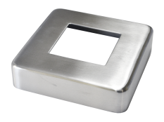 Kryt příruby (96x96mm), otvor: 47.5x47.5mm, broušená nerez K320 / AISI304