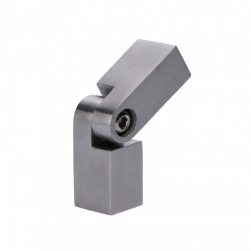 Spoj nastavitelný čtvercový (na tyč 12x12 mm /L: 70 mm), broušená nerez K320 / AISI304