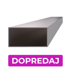 Profil uzavřen 100x50x2mm, cena za 1ks (2m), broušená nerez K320 /AISI304