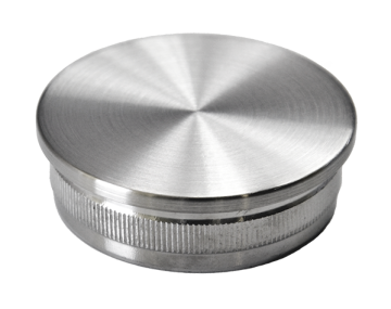 Ukončení - zátka na trubku ø 48.3mm, broušená nerez K320 / AISI304