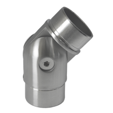 Spojka nastavitelná s kloubem na trubku ø 42.4 mm, broušená nerez K320 / AISI304