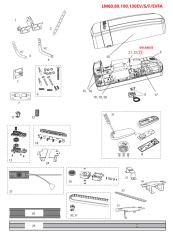 041A4035 motor 24V DC, LM130EV/F/S