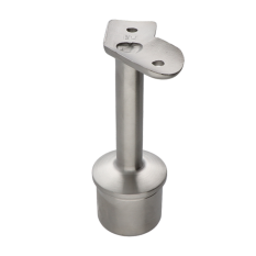 Držák madla pevný na trubku ø 42,4 mm (78x64 mm, 45° úhel), broušená nerez K320 / AISI304